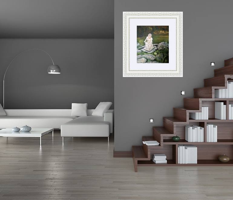 Original Impressionism Garden Painting by Iryna Oliinyk