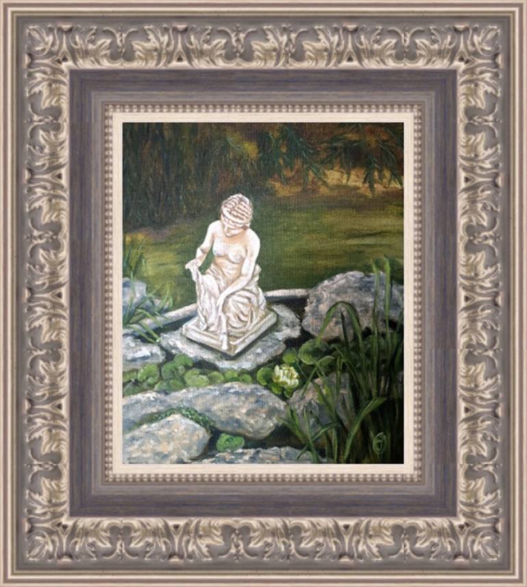 Original Impressionism Garden Painting by Iryna Oliinyk