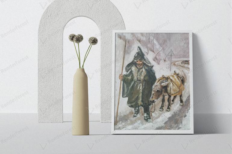 Original Expressionism Men Painting by Iryna Oliinyk