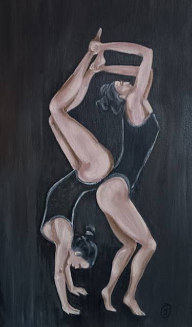 Original Black & White Women Painting by Iryna Oliinyk