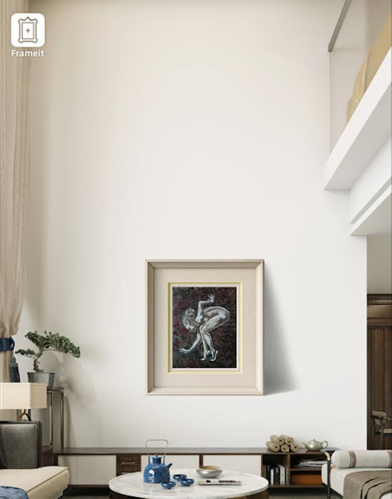 Original Abstract Expressionism Nude Painting by Iryna Oliinyk