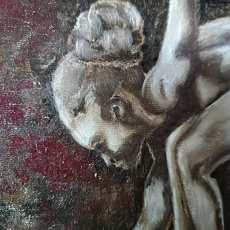 Original Abstract Expressionism Nude Painting by Iryna Oliinyk