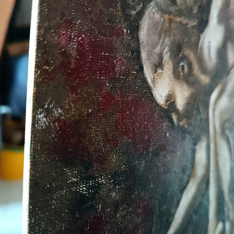 Original Abstract Expressionism Nude Painting by Iryna Oliinyk