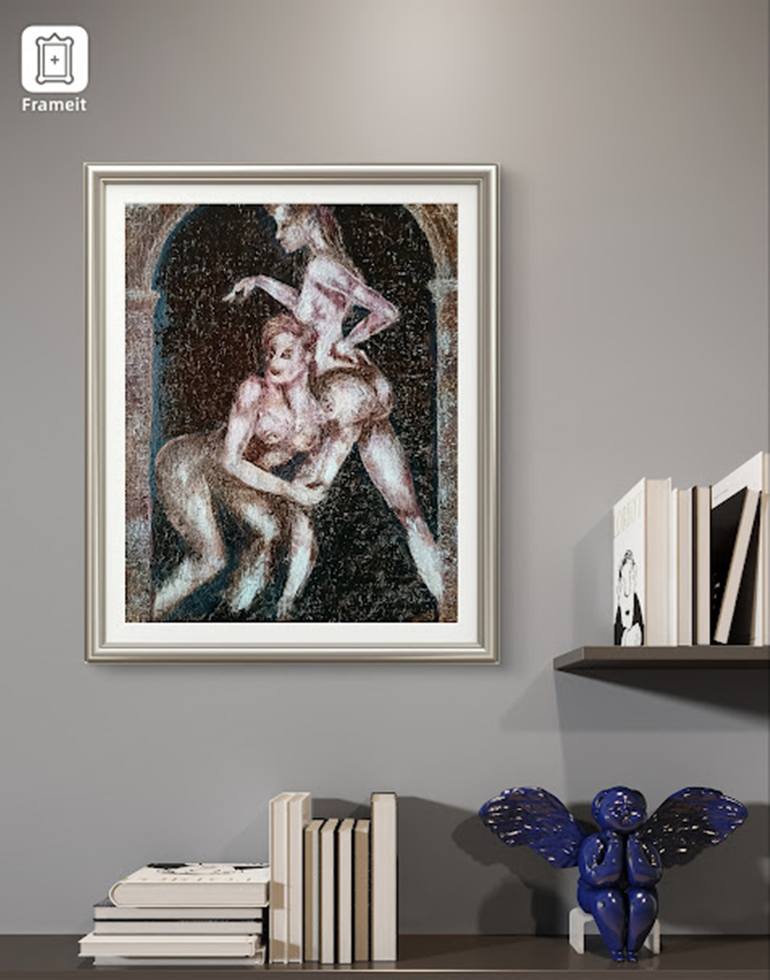 Original Abstract Expressionism Nude Painting by Iryna Oliinyk