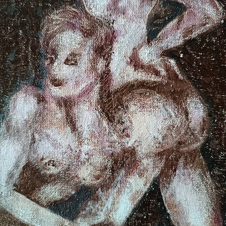 Original Abstract Expressionism Nude Painting by Iryna Oliinyk