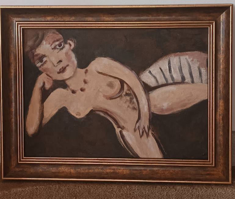 Original Conceptual Nude Painting by Iryna Oliinyk