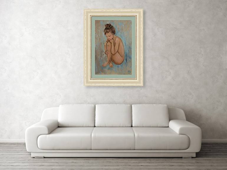 Original Art Deco Erotic Painting by Iryna Oliinyk
