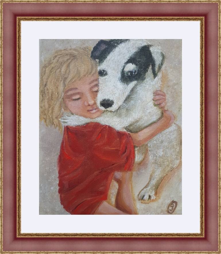 Original Art Deco Children Painting by Iryna Oliinyk