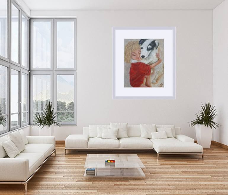 Original Art Deco Children Painting by Iryna Oliinyk