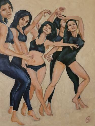Print of Expressionism Women Paintings by Iryna Oliinyk