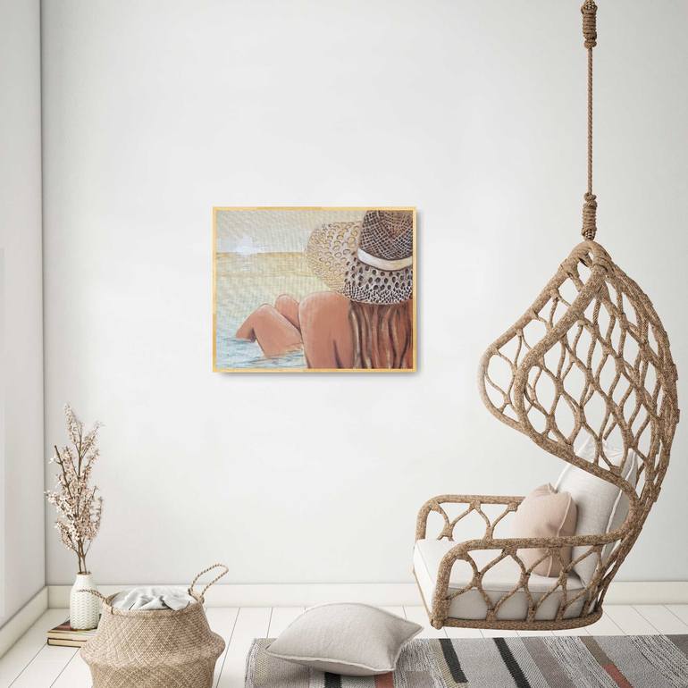 Original Impressionism Beach Painting by Iryna Oliinyk