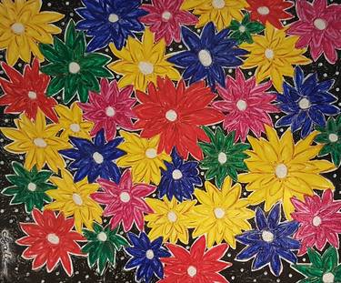 Print of Floral Paintings by Lycelle Santos