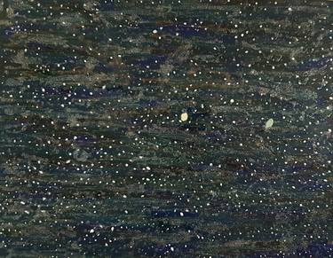 Original Fine Art Outer Space Painting by Lycelle Santos