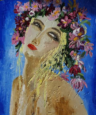 Original Women Painting by Natalia Vypritskaya