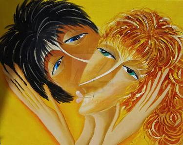 Original Love Painting by Natalia Vypritskaya