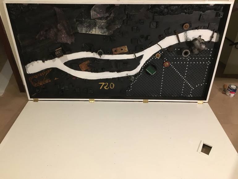 Original Abstract Expressionism Cities Sculpture by Tato Zapata