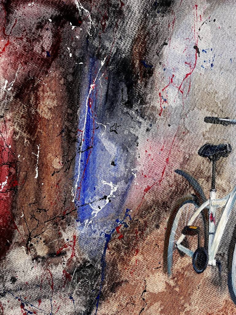 Original Bicycle Painting by Yuliya Smolenchuk
