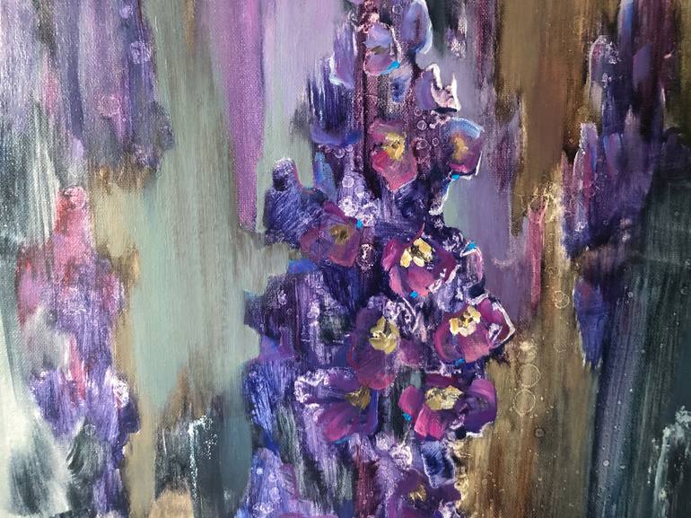 Original Abstract Floral Painting by Yuliya Smolenchuk