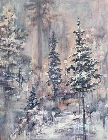 “Warm winter” Original Oil Painting thumb