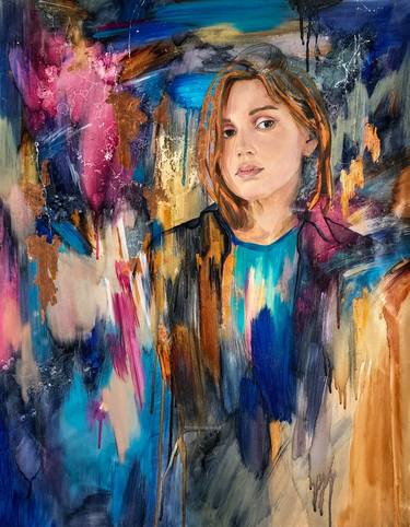 Original Abstract Portrait Paintings by Yuliya Smolenchuk