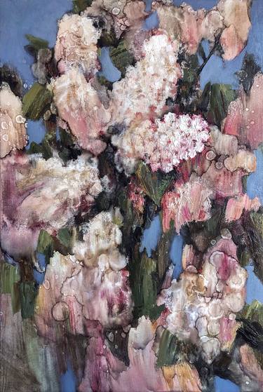 “Marble Lilac” Original Oil Painting Gift thumb