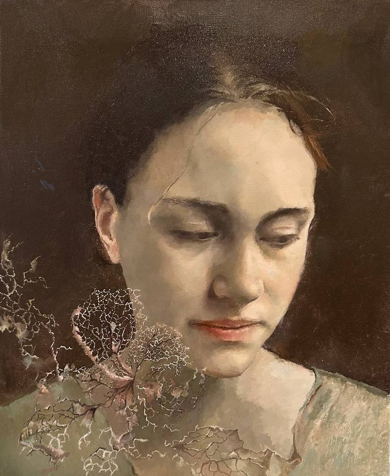 Original Abstract Expressionism Portrait Paintings by Elly Hadjipateras