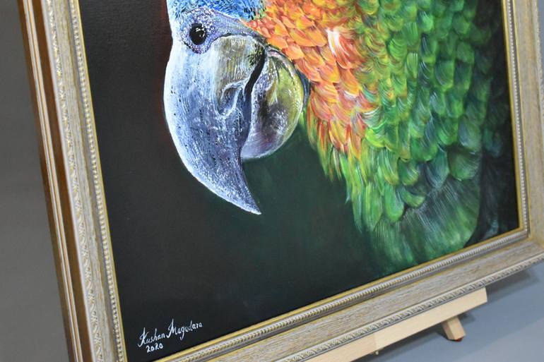 Original Art Deco Animal Painting by Kushan Magedara