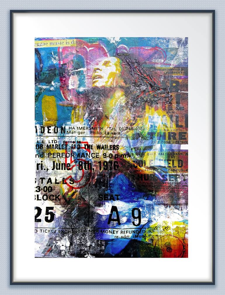 Original Abstract Celebrity Digital by Gill Storr