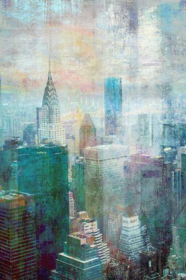 Original Abstract Expressionism Cities Digital by Gill Storr