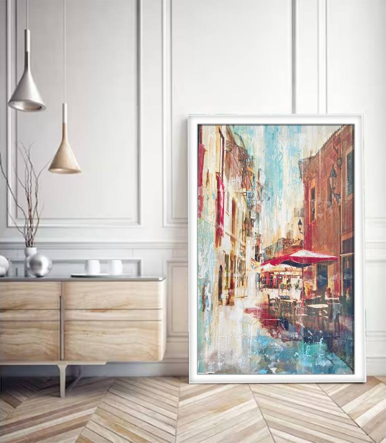 Original Contemporary Cities Painting by Gill Storr