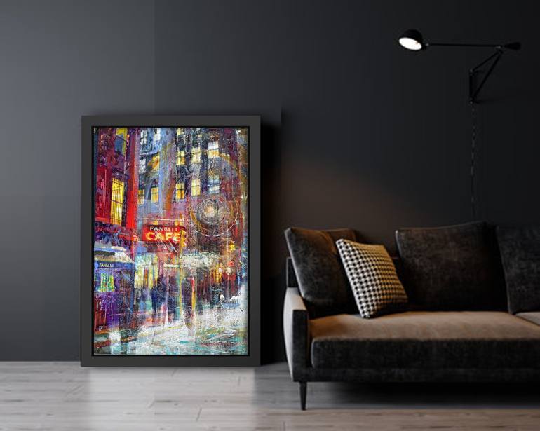 Original Abstract Expressionism Cities Mixed Media by Gill Storr