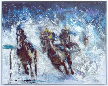 Original Abstract Expressionism Horse Paintings by Gill Storr