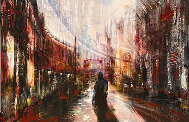 Original Abstract Expressionism Cities Paintings by Gill Storr