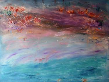 Original Abstract Expressionism Floral Paintings by Beata Kozak