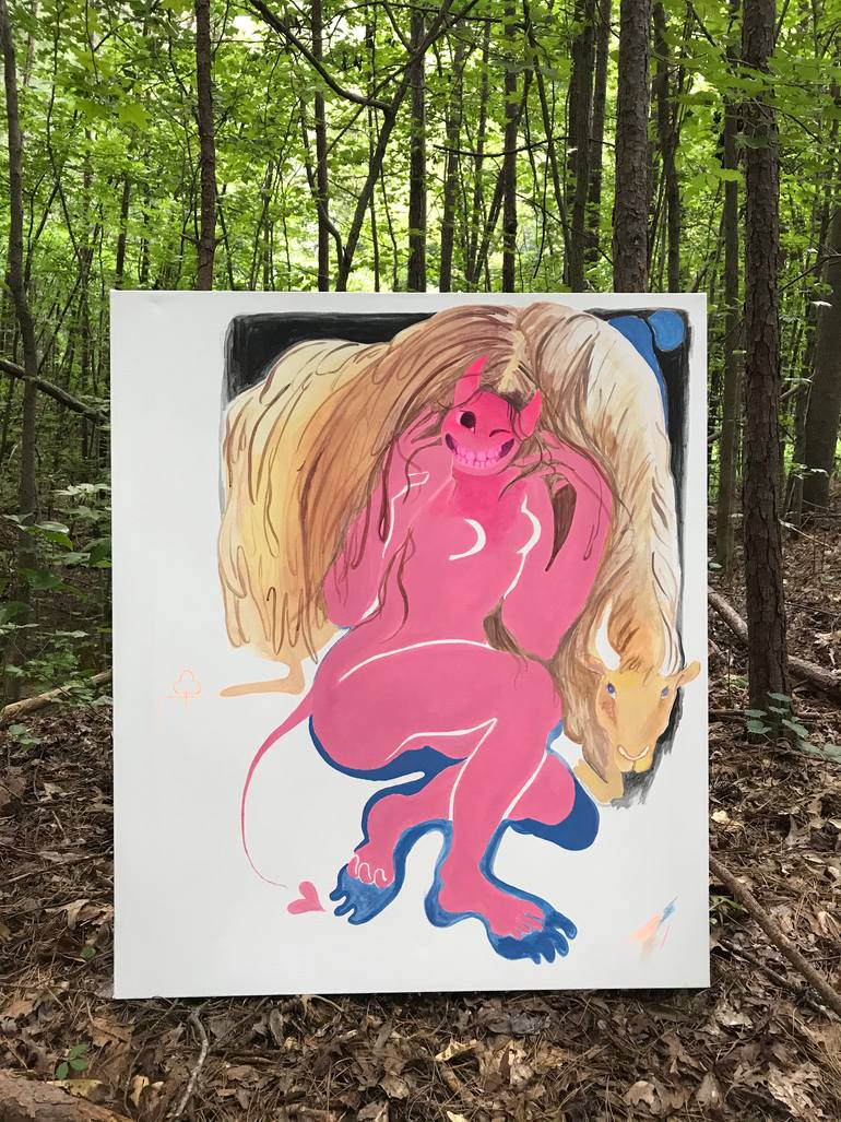 Original Conceptual Animal Painting by Jessica Floyd