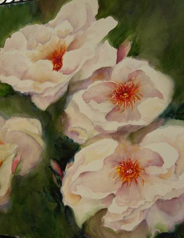 Original Realism Floral Paintings by Jan Flapan