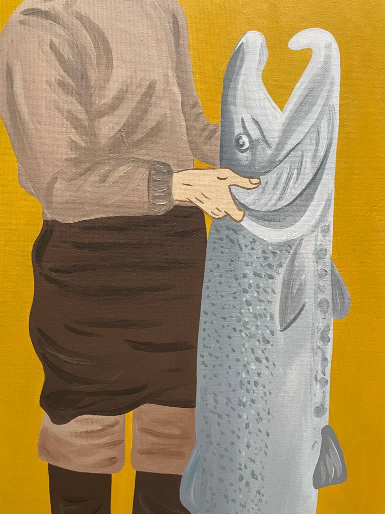 Original Contemporary People Painting by Ainhoa Montanchez