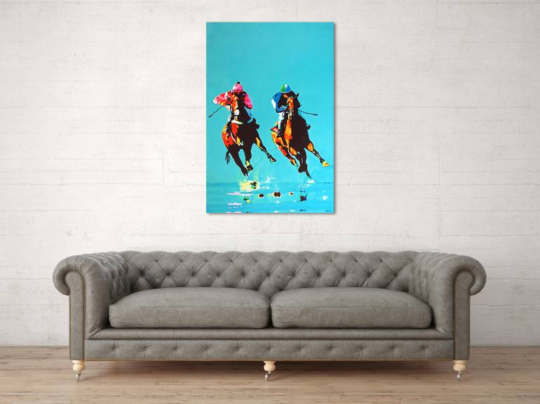 Original Abstract Horse Painting by Wibke Albrecht