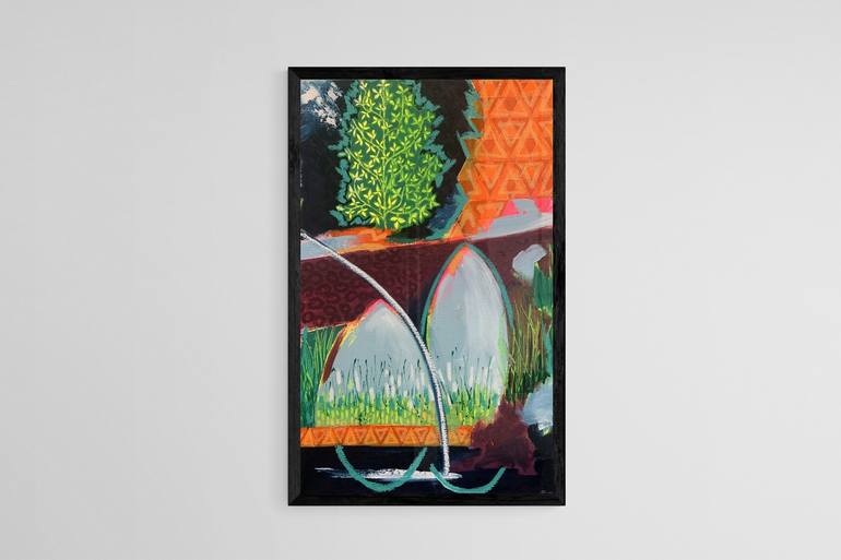 Original Abstract Expressionism Abstract Painting by Helen Johnson