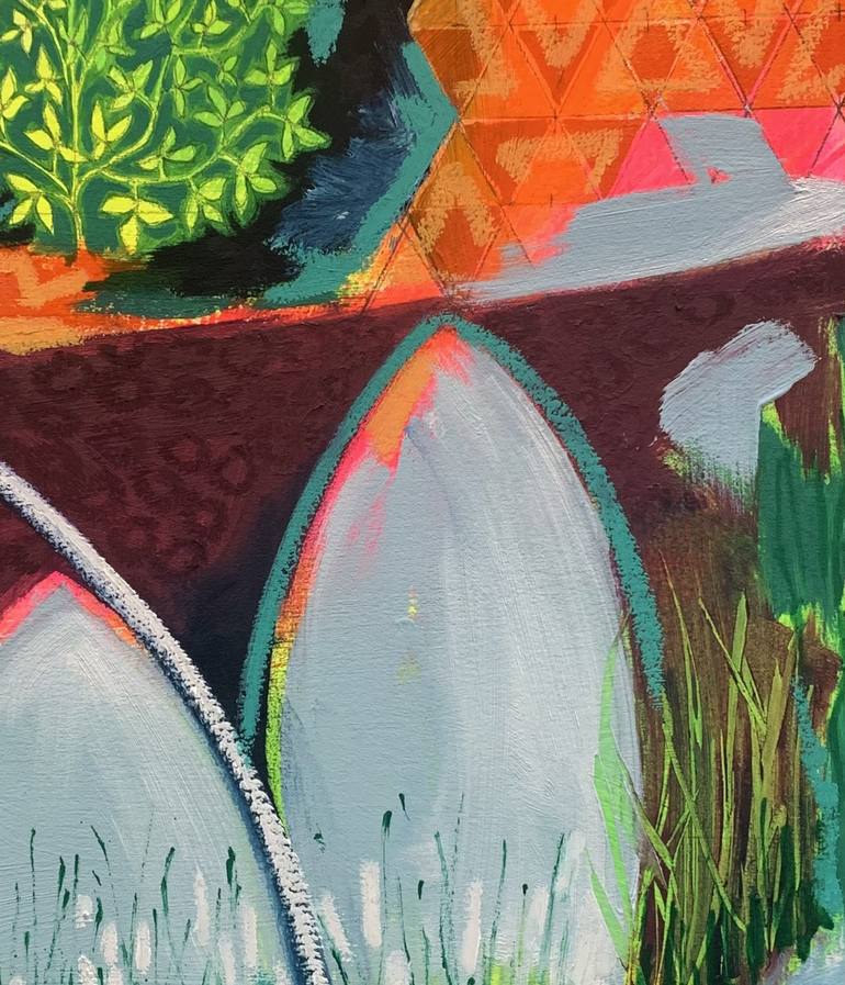 Original Abstract Expressionism Abstract Painting by Helen Johnson