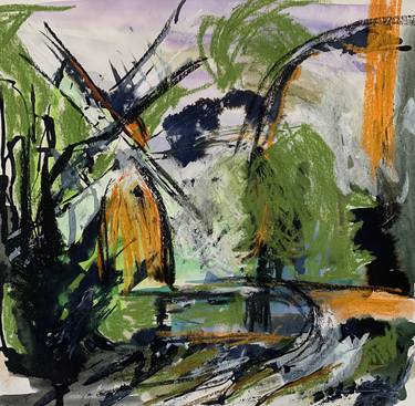 Print of Abstract Expressionism Landscape Paintings by Helen Johnson