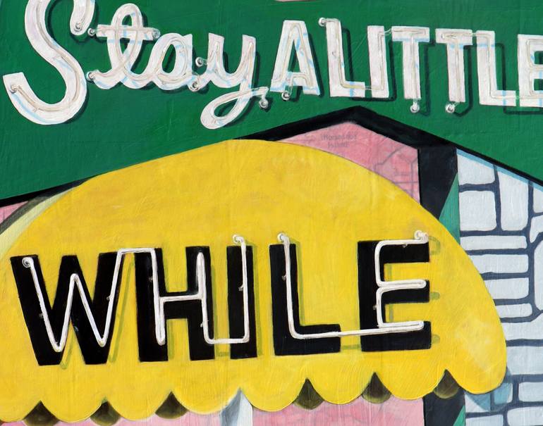 Original Figurative Typography Painting by Krista Allenstein