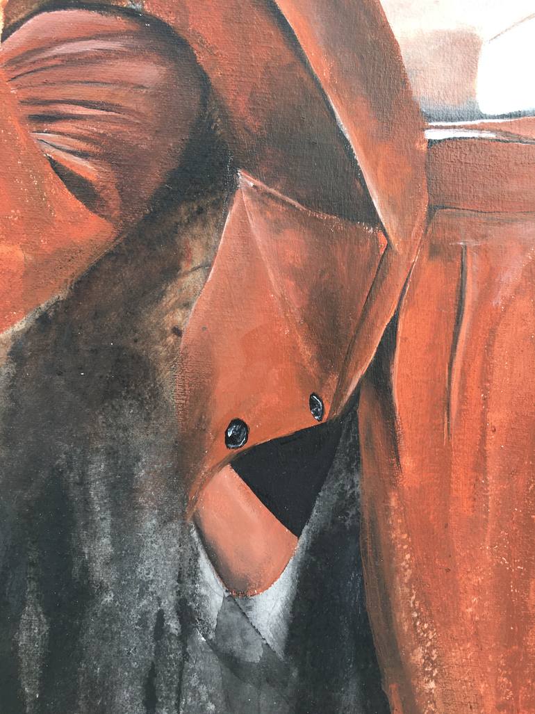 Original Abstract People Painting by Fariha Fatima