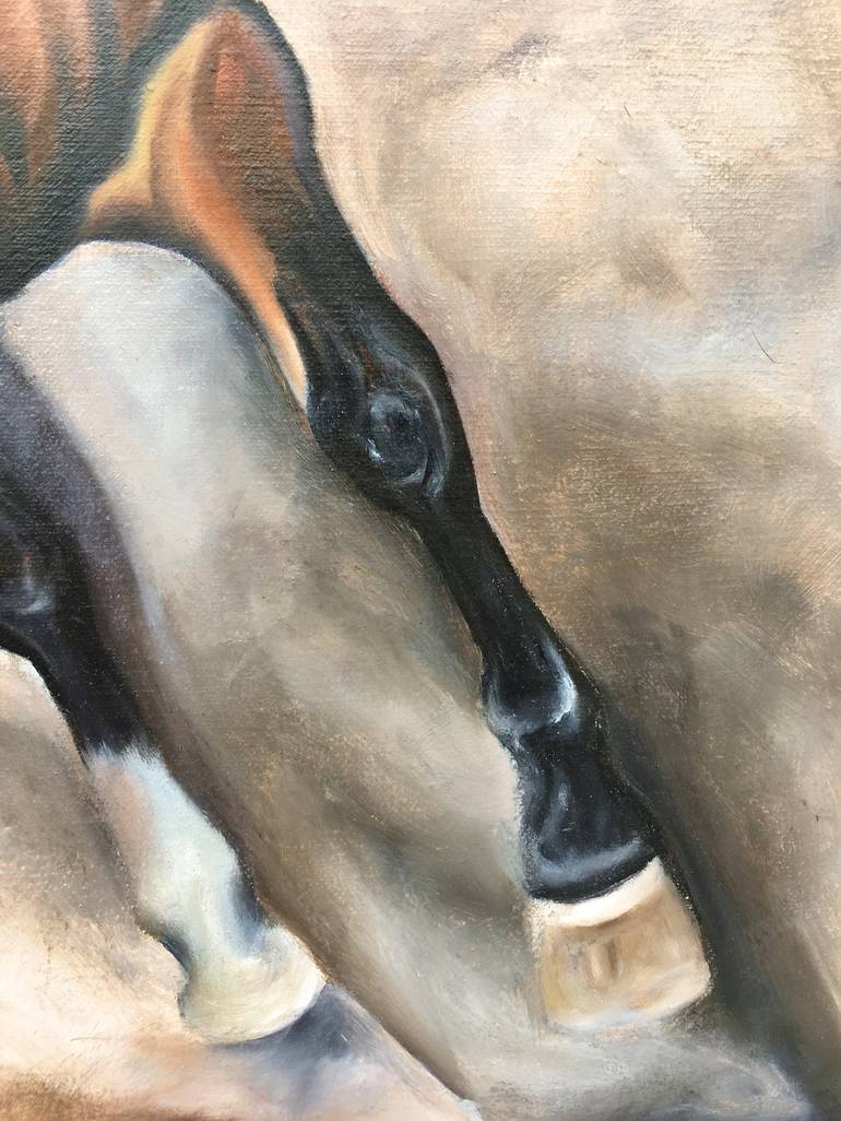 Original Realism Horse Painting by Fariha Fatima