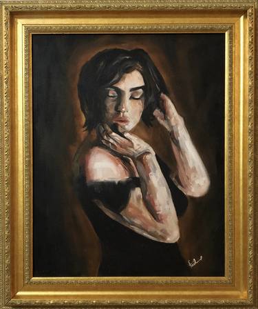 Original Impressionism Portrait Paintings by Fariha Fatima