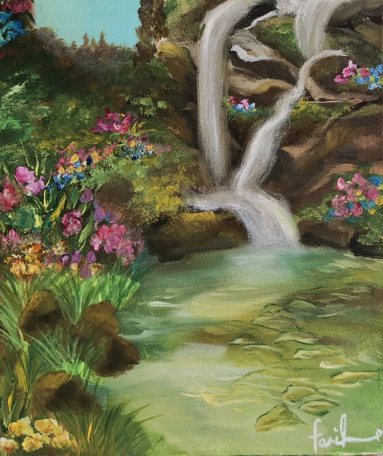 Original Landscape Painting by Fariha Fatima