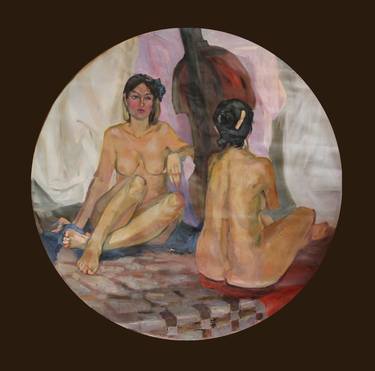 Print of Fine Art Nude Paintings by Dana Velychko