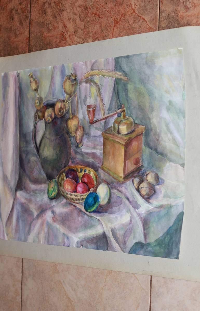 Original Fine Art Still Life Painting by Dana Velychko