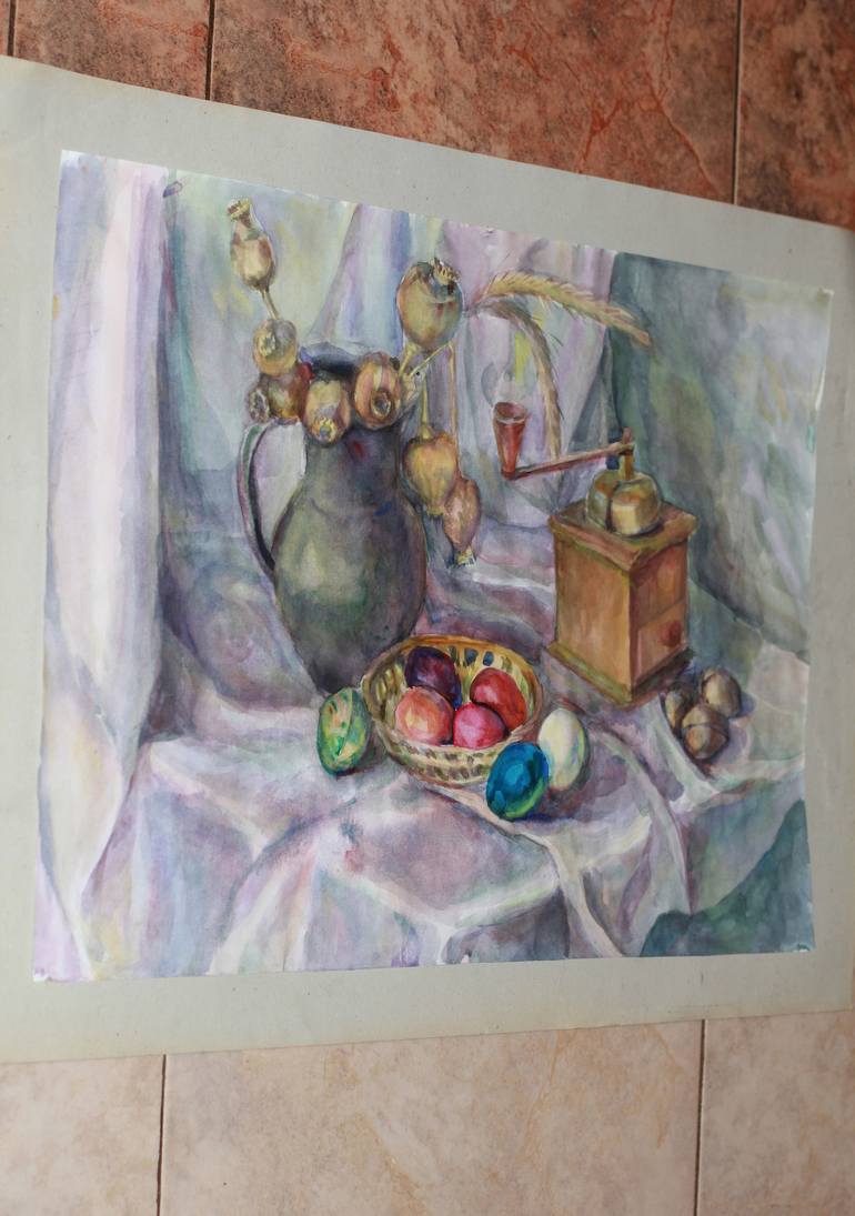 Original Fine Art Still Life Painting by Dana Velychko