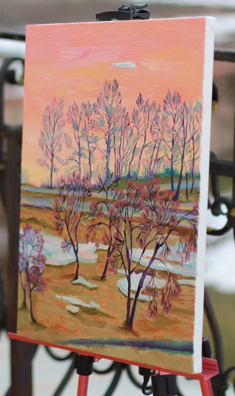 Original Impressionism Landscape Painting by Marta Blavatskaya